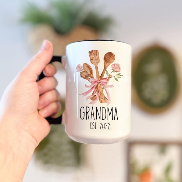 Personalized Grandparents Mug Set: Pregnancy Announcement Gift