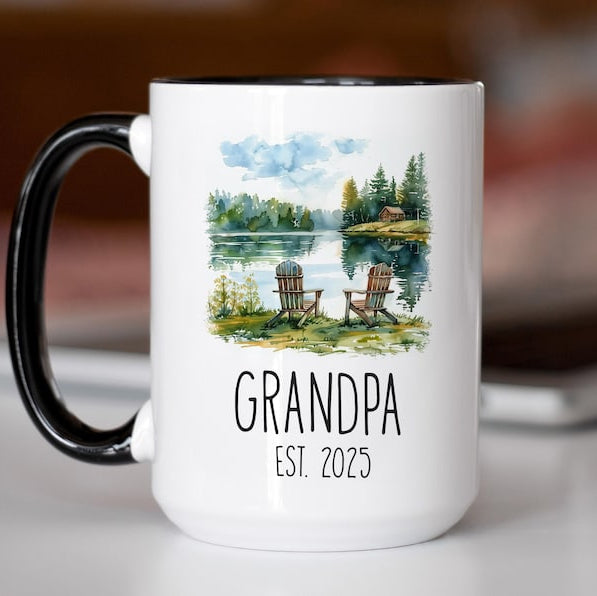 Personalized Grandparents Mug Set: Pregnancy Announcement Gift
