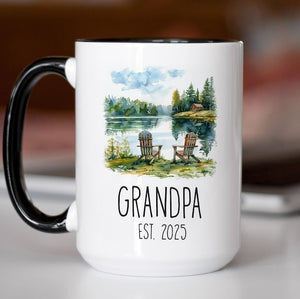 Personalized Grandparents Mug Set: Pregnancy Announcement Gift