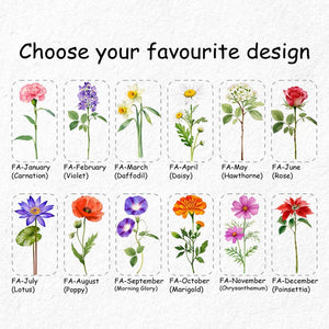 Personalized Birth Flower Tumblers | Gifts for Her | Custom Glass Coffee Cup | Unique Customizable Gifts for Any Occasion