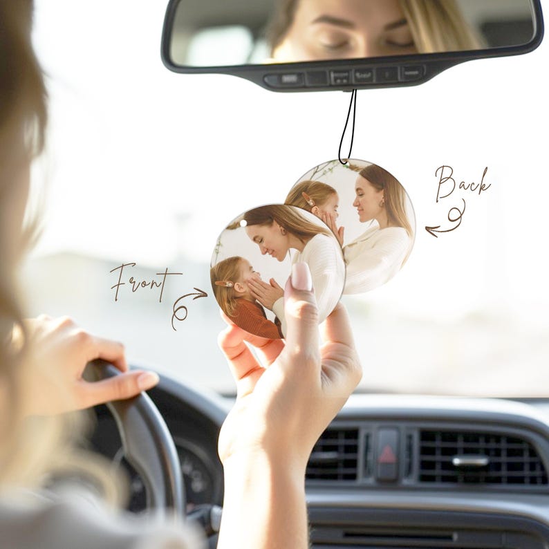 Personalised Air Freshener from Photo - Custom Car Air Freshener With Picture - Car Accessory for Dad