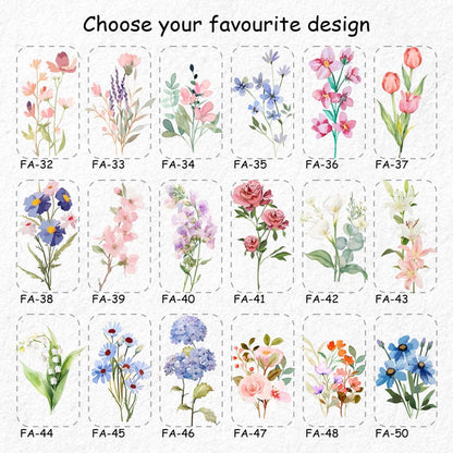 Personalized Birth Flower Tumblers | Gifts for Her | Custom Glass Coffee Cup | Unique Customizable Gifts for Any Occasion