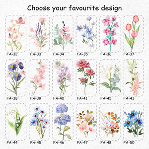 Personalized Birth Flower Tumblers | Gifts for Her | Custom Glass Coffee Cup | Unique Customizable Gifts for Any Occasion