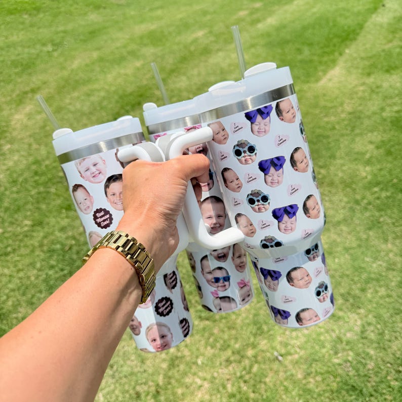 Custom Mother s Day Gift, Personalized Face Tumbler, New Mom Pregnancy Funny Mom Gift, Gift for Dad, Pet Face, Baby Face, Mom Face