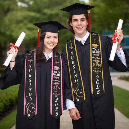 Customized Nursing Stole, Nursing Graduation Stole, RN Stole Nursing Stole Graduation 2026, Nursing Graduation, Nursing Stole Graduate 2026
