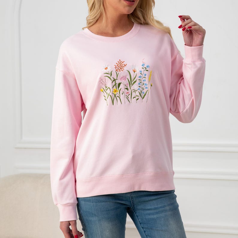 Wildflower Botany Oversized Embroidered Sweatshirt | Floral Embroidered Sweatshirt | Sweater | Crew Neck Sweatshirt il_794xN.6834290869_fbbd.jpg