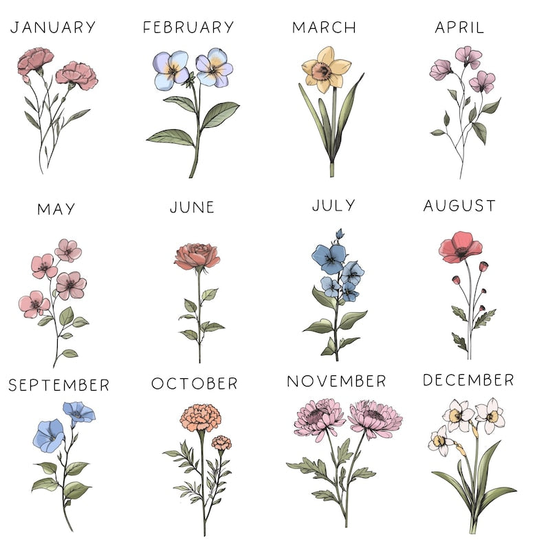 Personalized Boho Birth Flower Ring Trinket Dish | Birth Month Flower Ring Dish | Birthday Jewelry Dish | Wedding Bridesmaid Gift | Mom Gift