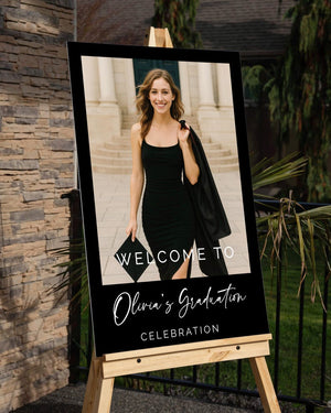 Graduation Party Sign - Photo Graduation Welcome Sign - Graduation Decor 2025