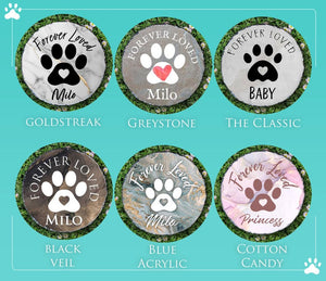 Garden Pet Memorial Stone, Handcrafted Tribute for Dogs & Cats, Pet Loss Sympathy Gift