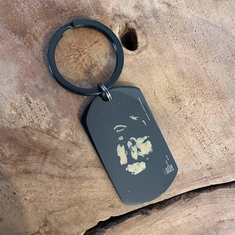 Personalized Ultrasound Keychain, Sonogram, Bump keyring, Baby Scan Gift, Bump keyring, Dad Birthday Gift from Bump
