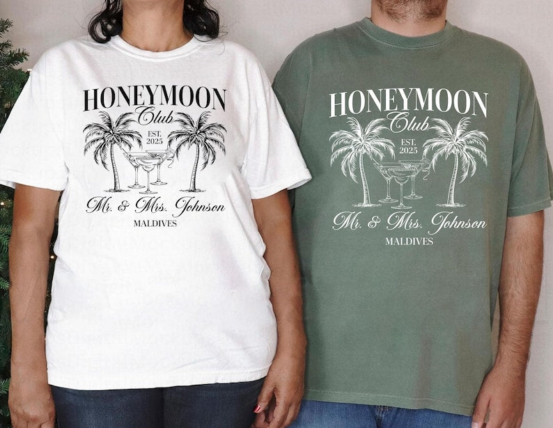 Couples Honeymoon Vacation Shirts, Mr and Mrs Matching Shirts, Just Married Shirt, Hubby Wifey Shirts, His & Hers Gifts, Honeymoon Vibes Tee