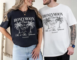 Couples Honeymoon Vacation Shirts, Mr and Mrs Matching Shirts, Just Married Shirt, Hubby Wifey Shirts, His & Hers Gifts, Honeymoon Vibes Tee