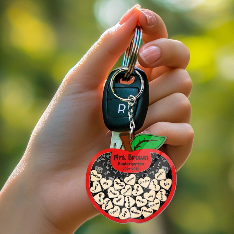 Personalized Teacher Apple Magnet, Thank You Teacher Gifts, End Of Year Gifts, Teacher Apple Sign, Teacher Appreciation Gift From Student