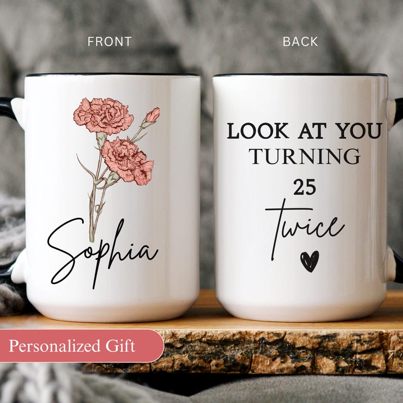 50th Birthday Gift for Women, 50th Birthday Mug, Personalized Birthday Gifts for Her, Funny 50th Birthday, 50th Birthday Gift for Mom, Cup