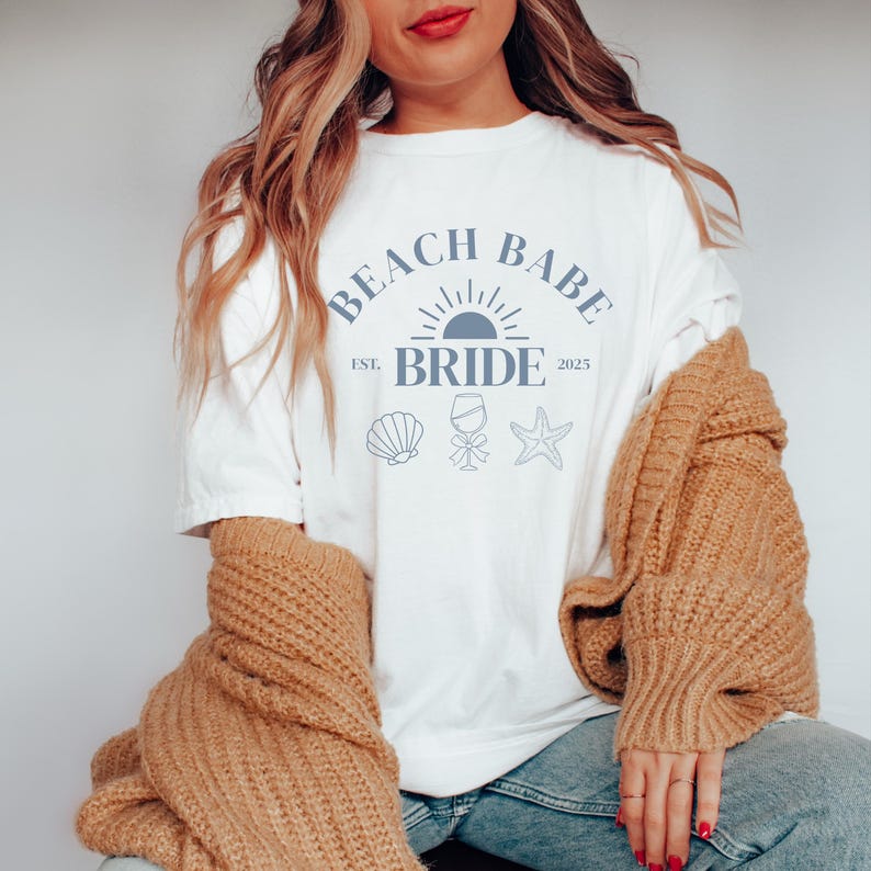 Coastal Bachelorette Party Shirt Beach Babe Bride Shirt Beach Bachelorette Party Tee Perfect for Bachelorette Party Wedding Top Bride Gift