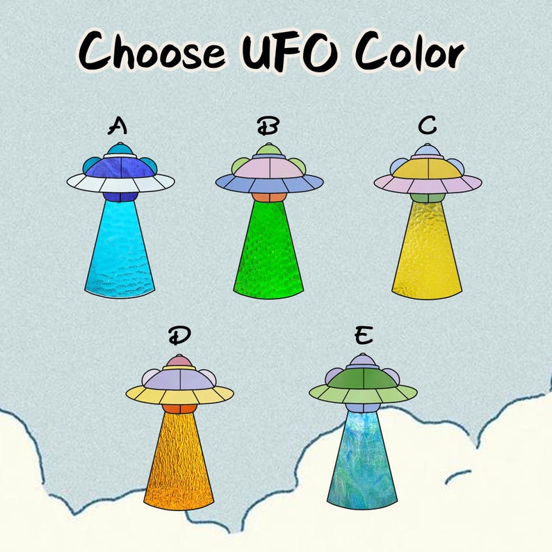 Stained Glass Cat UFO Suncatcher, Funny Abduction Cat Window Hanging Decor, Handmade Glass Alien Spaceship Gift, Cute Cat Lover Gift