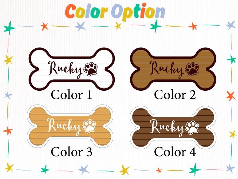 Personalized Dog Bone Name Sign, Handmade Wood Dog Gift, Dog Room Sign, Personalized Wood Crate Sign, Pet Name Sign