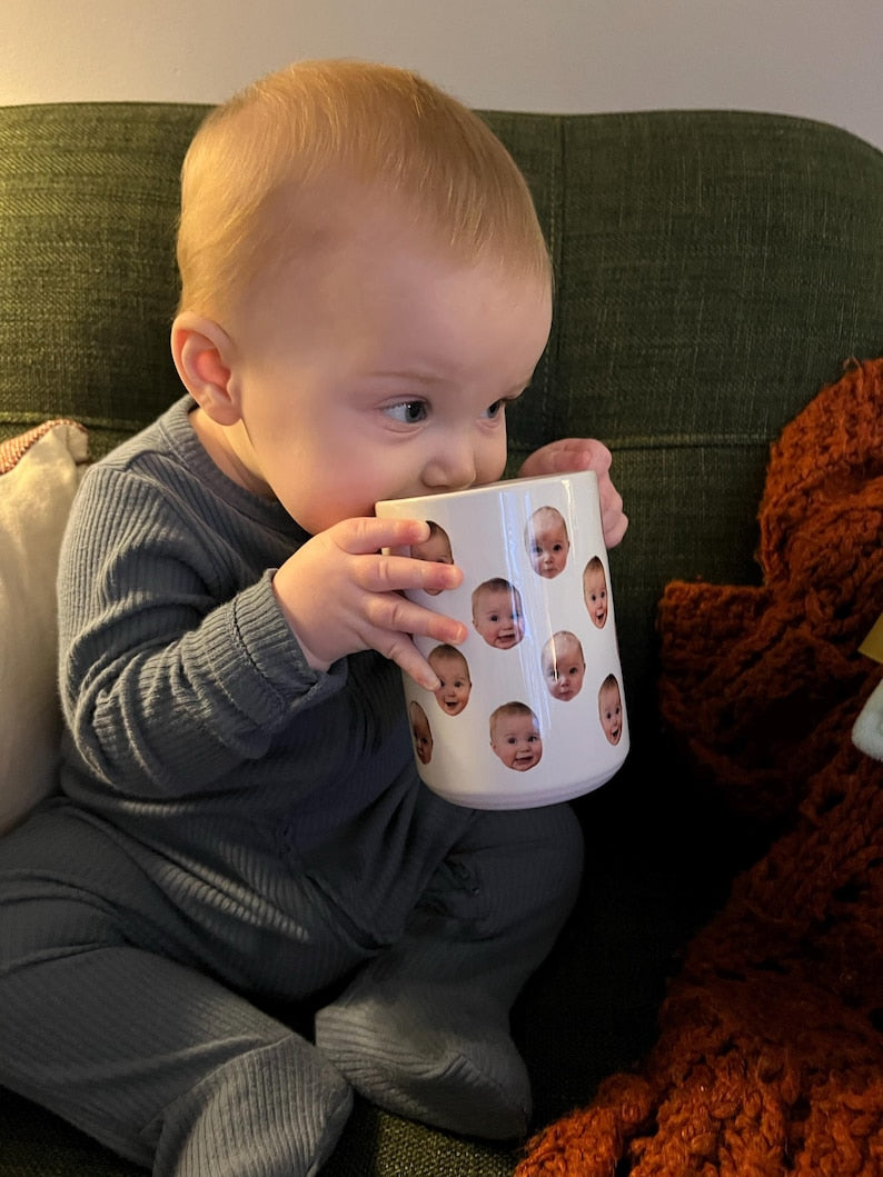Custom photo coffee mug, Personalized cup with photo, Custom picture mug for Dad/ Grandpa, Custom mug
