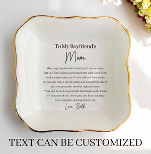 Boyfriend Mom Gift for Boyfriend's Mum Ring Dish-Birthday Gifts-Christmas Gifts For Mother-in-Law