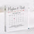 Personalised Wedding or Engagement Gift with Your Message Date Acrylic Plaque Calendar Gift Romantic Keepsake for Newlyweds or Anniversary