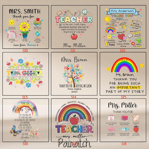 Teacher Gifts,Teacher Appreciation Gifts,Custom Teacher Desk Name Plate,Teacher Plaque,Thank You Teacher,Teacher Name Sign,Leaving School