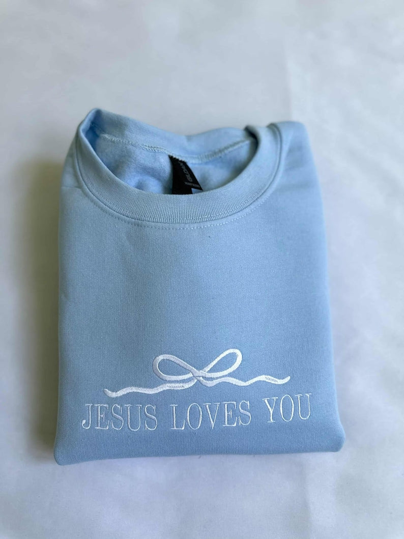 Jesus Loves You Embroidered Sweatshirt: Christian Apparel il_794xN.6842255309_9xs5.jpg