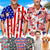 Custom American Flag Hawaiian Shirt with Faces,Personalized Picture Summer Shirt,Custom 4th of July shirt,Kid Photo Hawaiian Shirt for Dad