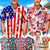 Custom American Flag Hawaiian Shirt with Faces,Custom Independence Day Shirts Men,Personalized Summer Party Shirt,Custom 4th of July gifts
