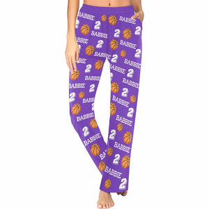 Custom Softball Pajama Pants with Name, Personalized Sport pajama Pants for Family, Team gift for softball player, Baseball/Volleyball Pants