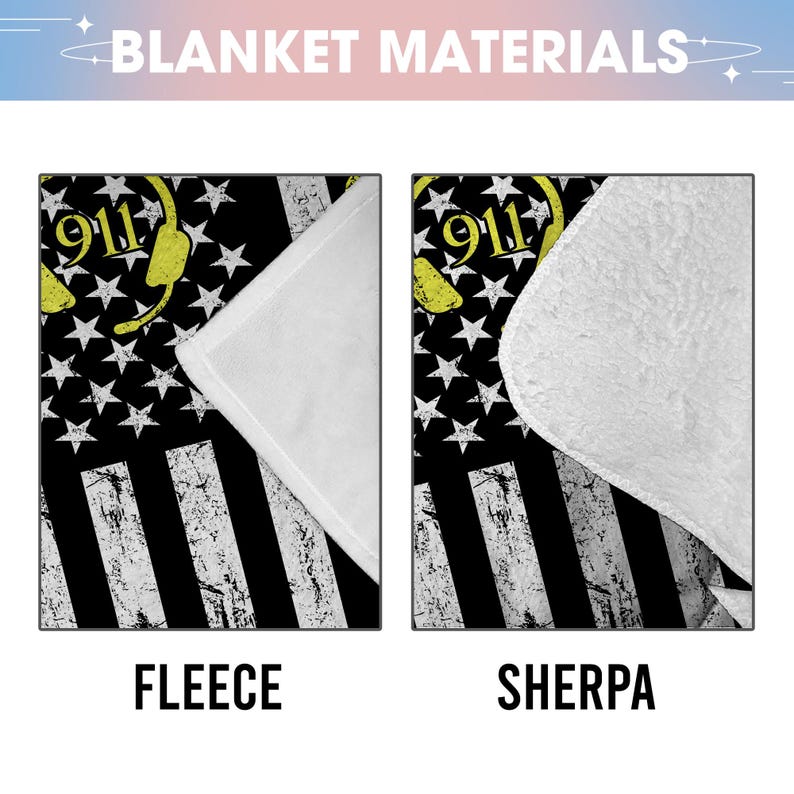 Custom Dispatcher Blanket, 911 Dispatcher Gift, 911 Emergency Gift, Dispatcher Nurse Gift, First Responder Operator, Law Enforcement Officer