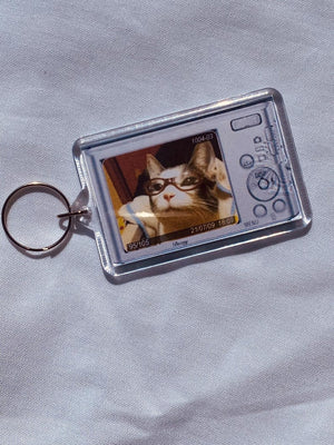Custom digital camera keychain | kpop, phone charm, celebrity, anime, friendship