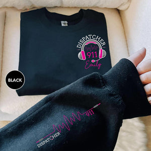 Custom Dispatcher Sweatshirt, 911 Dispatcher Crewneck, Personalized 911 Operator Gift, Dispatcher Gift, 911 Communications Sweatshirt
