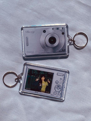 Custom digital camera keychain | kpop, phone charm, celebrity, anime, friendship