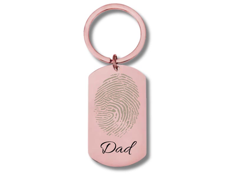 Actual Fingerprint Keychain Custom Memorial Gift Grief Gift Keyring Personalized Fingerprint Key holder Custom Fingerprint Keychain