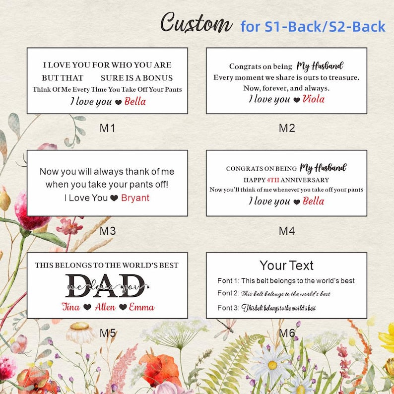 Funny Gift for Men, Custom Leather Belt for Dad, Handmade Belt Gift for Husband, Boyfriend, Anniversary Gift, Fathers Day Gift, Men's Belt