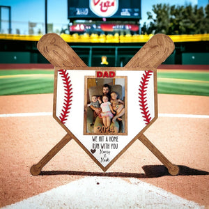 Father's Day Gift Baseball Sign, daddy gift, for dad, from kids, for coach, dad birthday, from wife, from daughter, from son, homerun sign