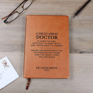 Doctor Retirement Gift Personalized Journal Notebook - Retiring MD Gift, Physician Retirement, Doctor Farewell Gift, Doctor Appreciation