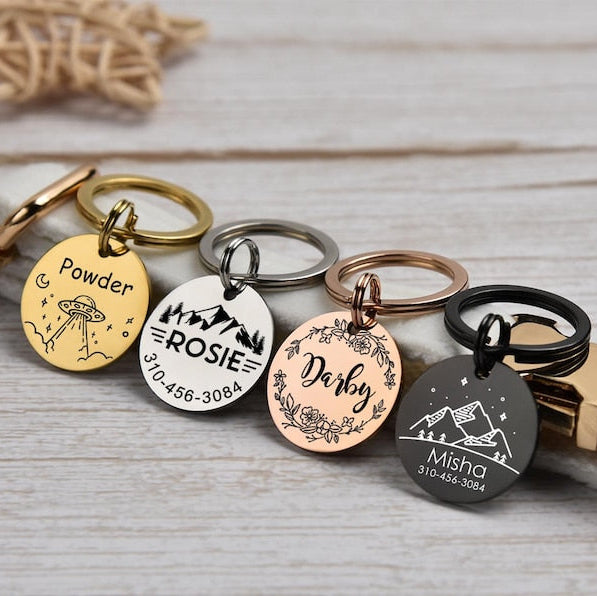 Stainless Steel Dog Tag, Pet Dog Tag, Dog ID Tag, Personalized Pet Dog Tag, Puppy Tag, Dog ID Tag, Dog Tag for Dogs