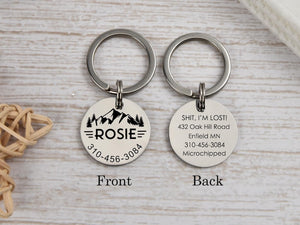 Stainless Steel Dog Tag, Pet Dog Tag, Dog ID Tag, Personalized Pet Dog Tag, Puppy Tag, Dog ID Tag, Dog Tag for Dogs