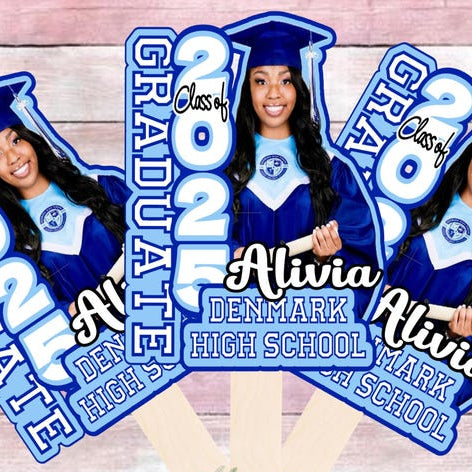 2025 personalized fan, custom handheld fan, graduation fans, graduation favors,2025 graduate, high school graduation, college grad,2025 grad