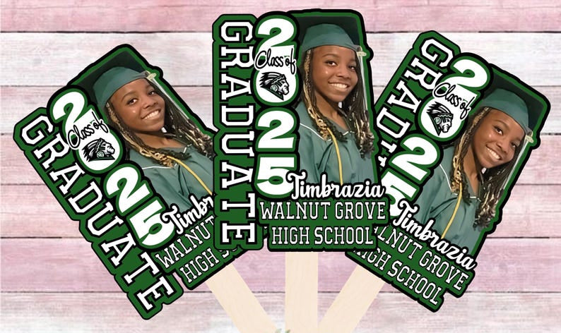 2025 personalized fan, custom handheld fan, graduation fans, graduation favors,2025 graduate, high school graduation, college grad,2025 grad