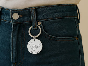 Personalised Daddy Keyring, Engraved Gift for Dad from Kids, Custom Father s Day Gift, New Dad Present, Daddy Birthday Keychain for Him
