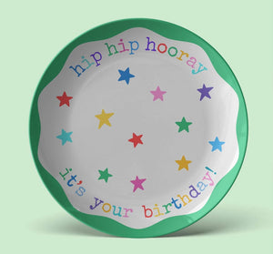 Happy Birthday Plate For Child celebration family birthday cake plate Keepsake Gift For Kid Birthday Present food safe plate for birthday