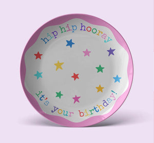 Happy Birthday Plate For Child celebration family birthday cake plate Keepsake Gift For Kid Birthday Present food safe plate for birthday