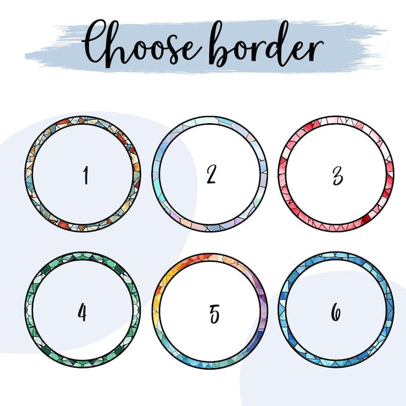 Personalized Grandma Portrait Stained Glass Suncatcher, Photo Glass Art, New Grandma Gift, Mother's Day Gift for Grandma, New Mom Gift