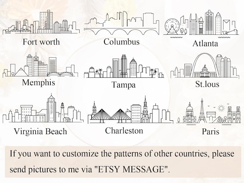 Personalized Skyline Ring Dish,Custom Wedding Jewelry Dish,Engagement Ring Holder,City Trinket Dish,Couple Gift For Her,1st Anniversary Gift