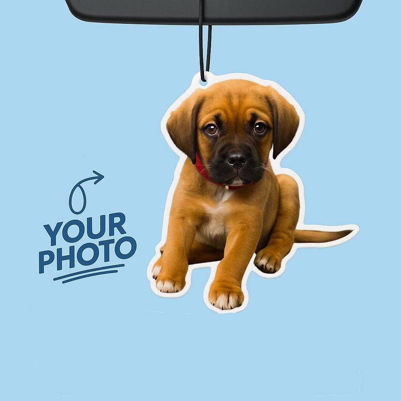 Photo Car Air Freshener, Memorial Pet Car Freshener, Custom photo Freshener, Custom Car Freshies, Personalized Gift, Custom Air freshener