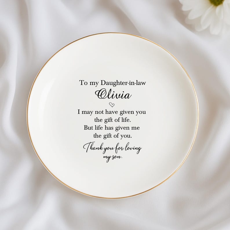 To My Future Daughter-In-Law, Daughter-In-Law Gift, From Mother-In-Law, Daughter-In-Law Jewelry Tray, Bride Gift From Mother Of The Groom