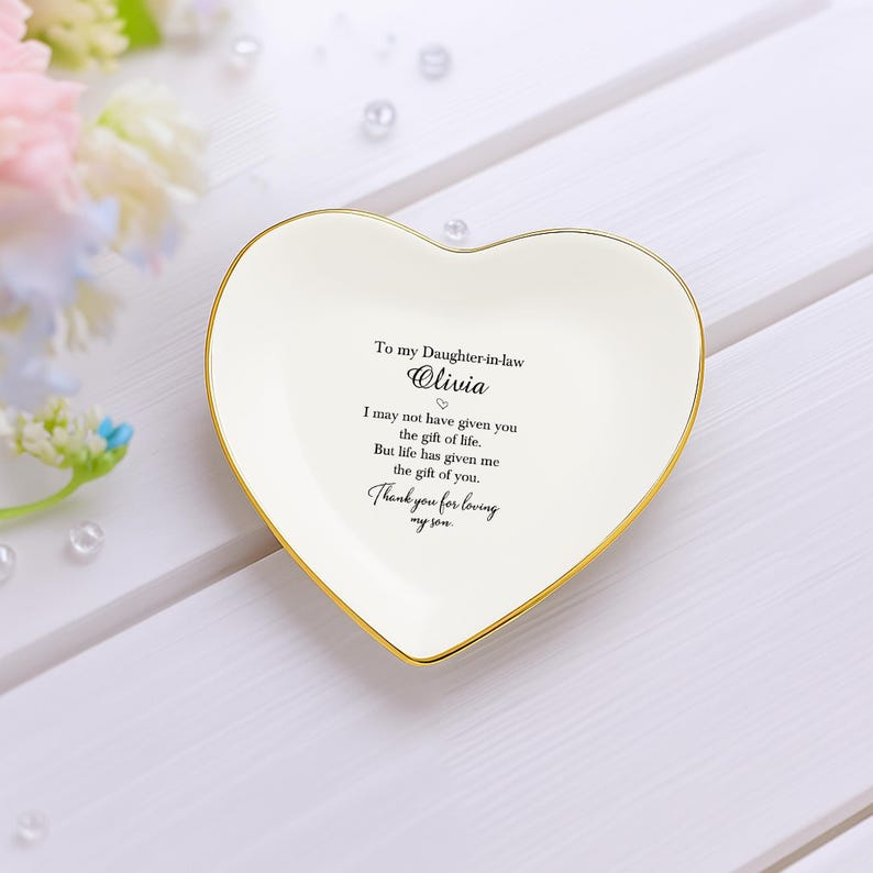 To My Future Daughter-In-Law, Daughter-In-Law Gift, From Mother-In-Law, Daughter-In-Law Jewelry Tray, Bride Gift From Mother Of The Groom