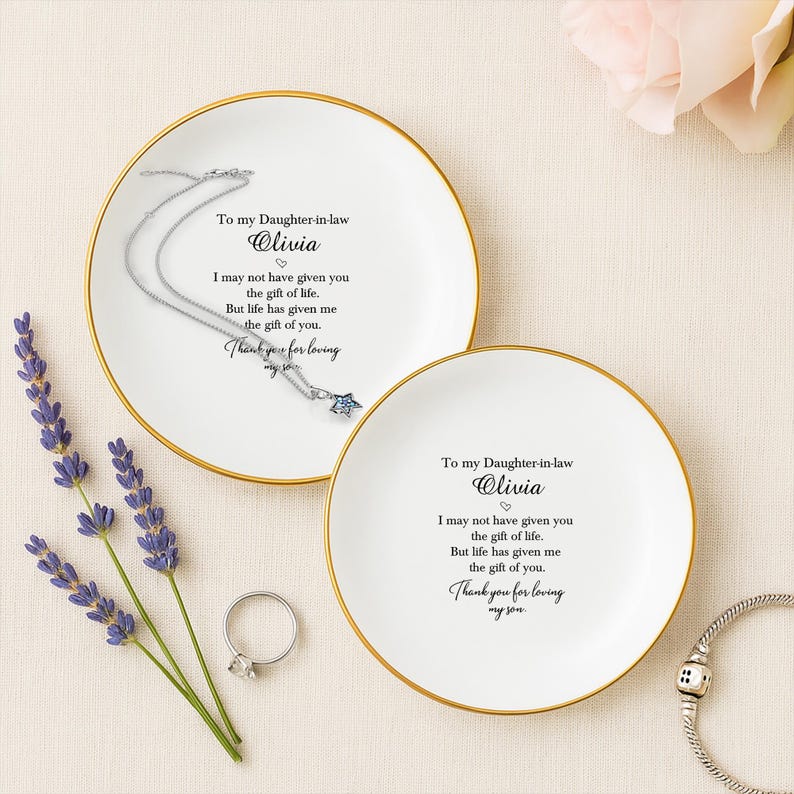 To My Future Daughter-In-Law, Daughter-In-Law Gift, From Mother-In-Law, Daughter-In-Law Jewelry Tray, Bride Gift From Mother Of The Groom